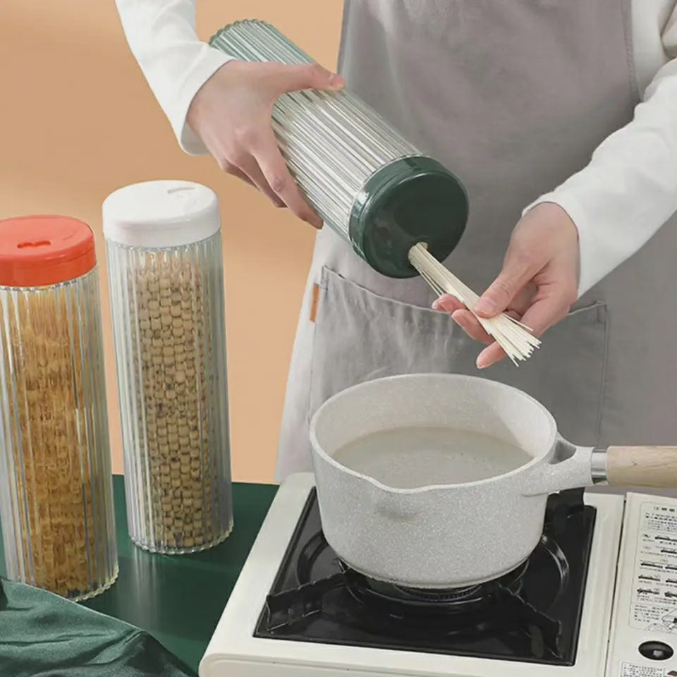 Bocal de rangement en acrylique pour spaghetti