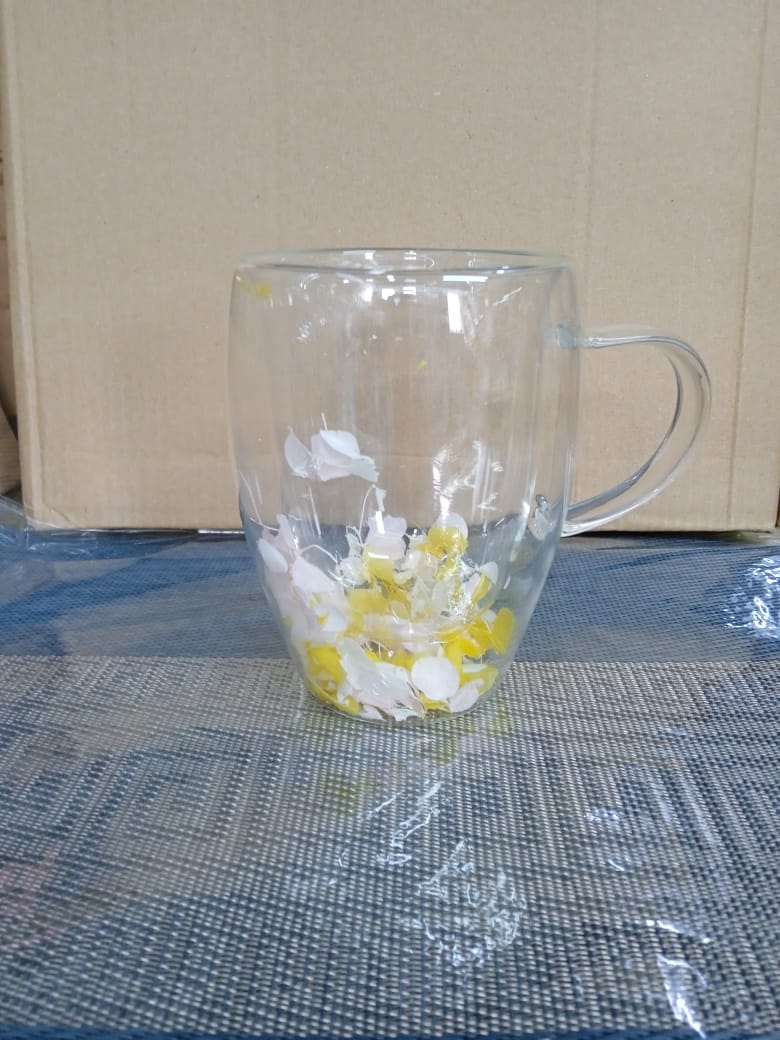 Tasses florales à double paroi