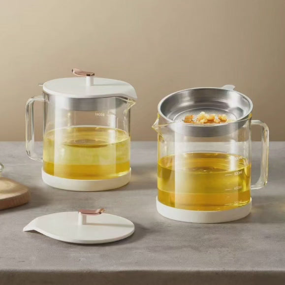 Filtre/Stockage d'huile en verre