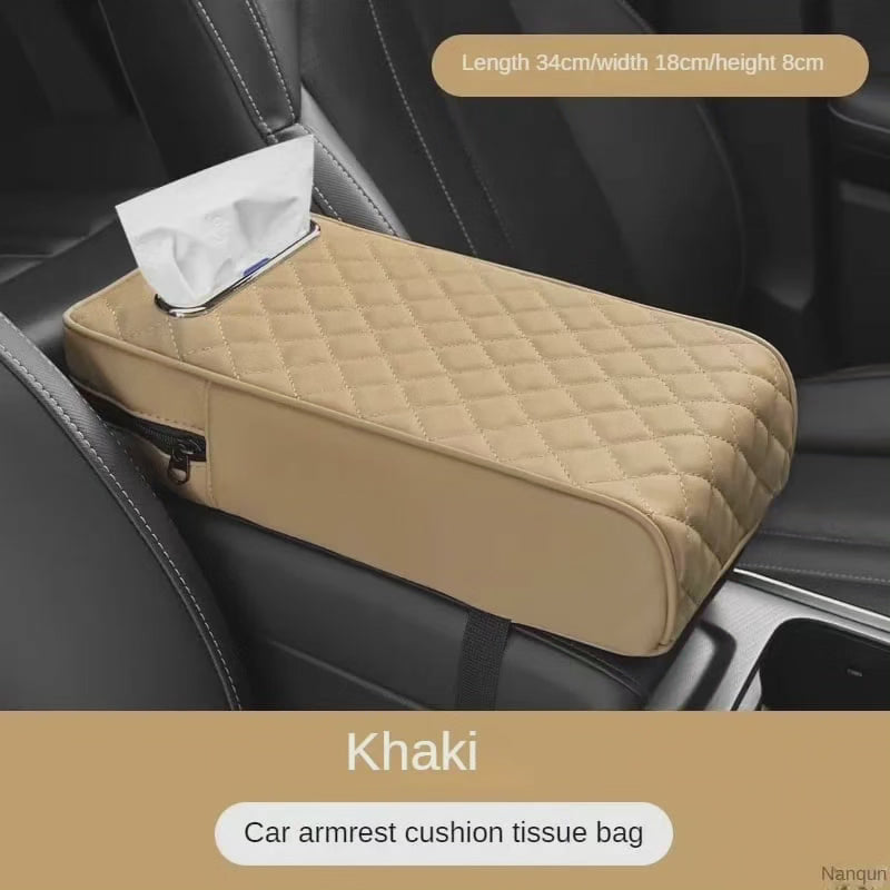 Accoudoir de voiture avec rangement pour mouchoirs