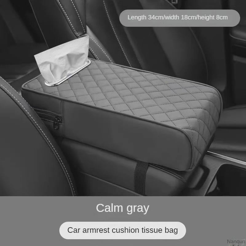 Accoudoir de voiture avec rangement pour mouchoirs