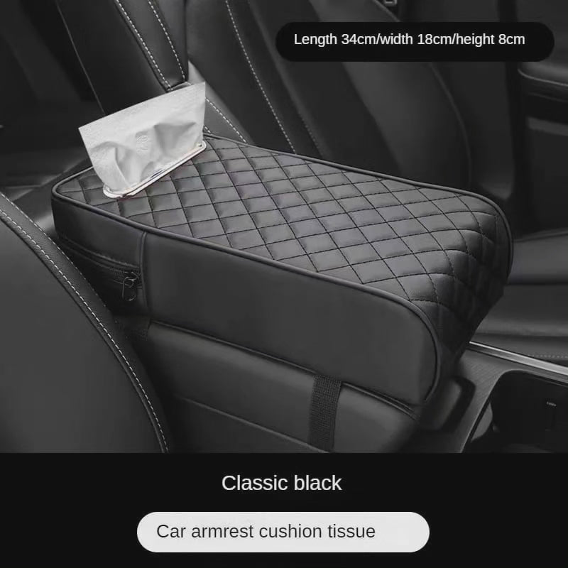 Accoudoir de voiture avec rangement pour mouchoirs