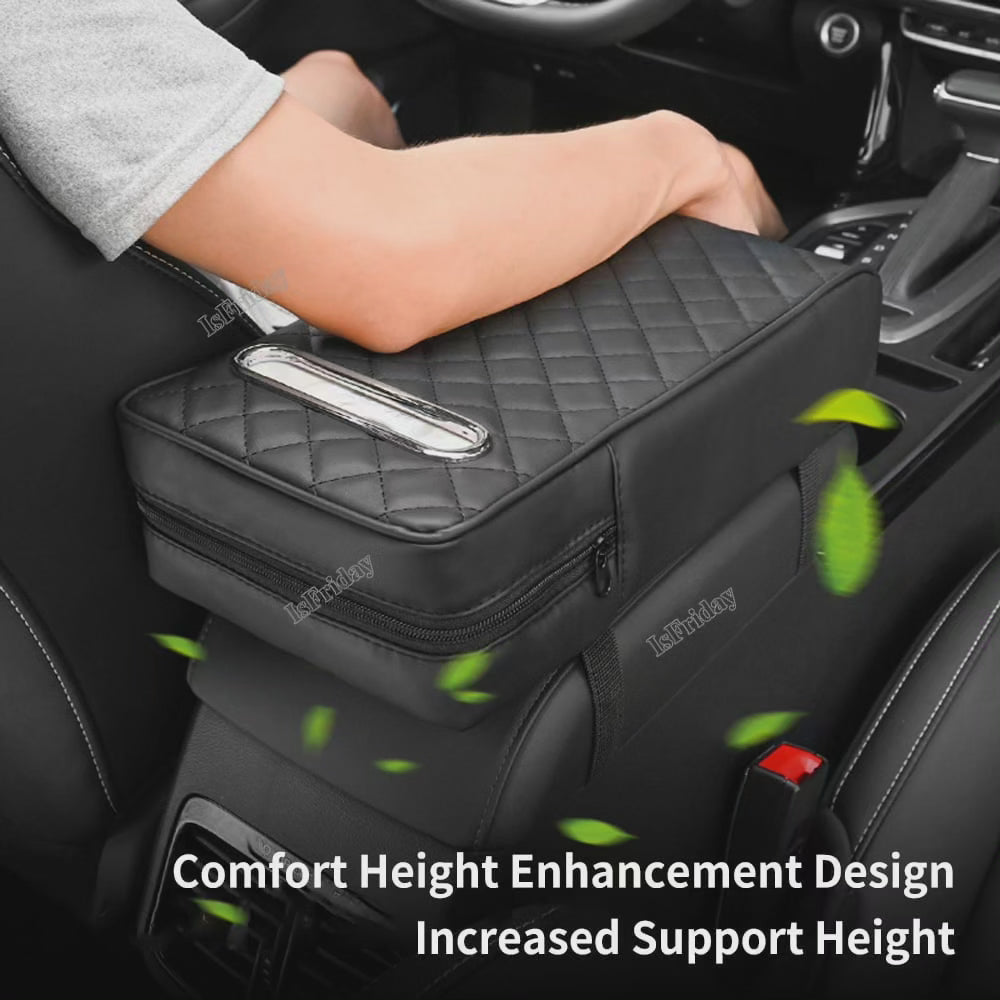 Accoudoir de voiture avec rangement pour mouchoirs