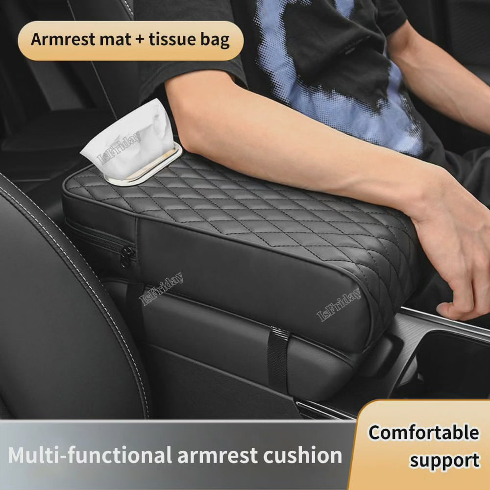 Accoudoir de voiture avec rangement pour mouchoirs