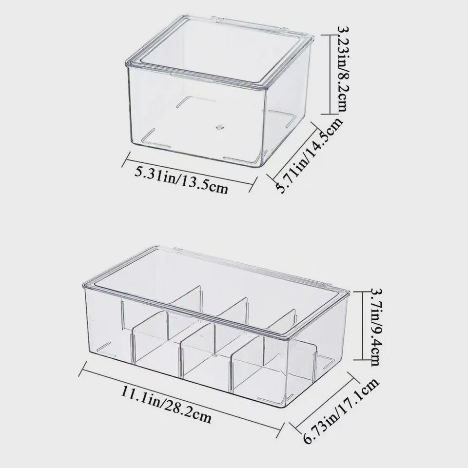 Organisateur de sachets de thé en acrylique