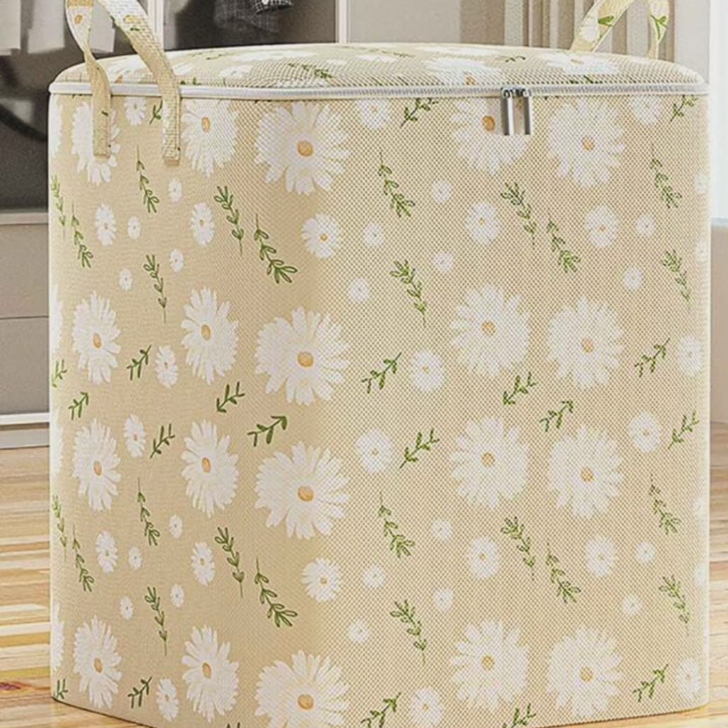 3pcs Sac de rangement pour couverture zippé en non-tissé