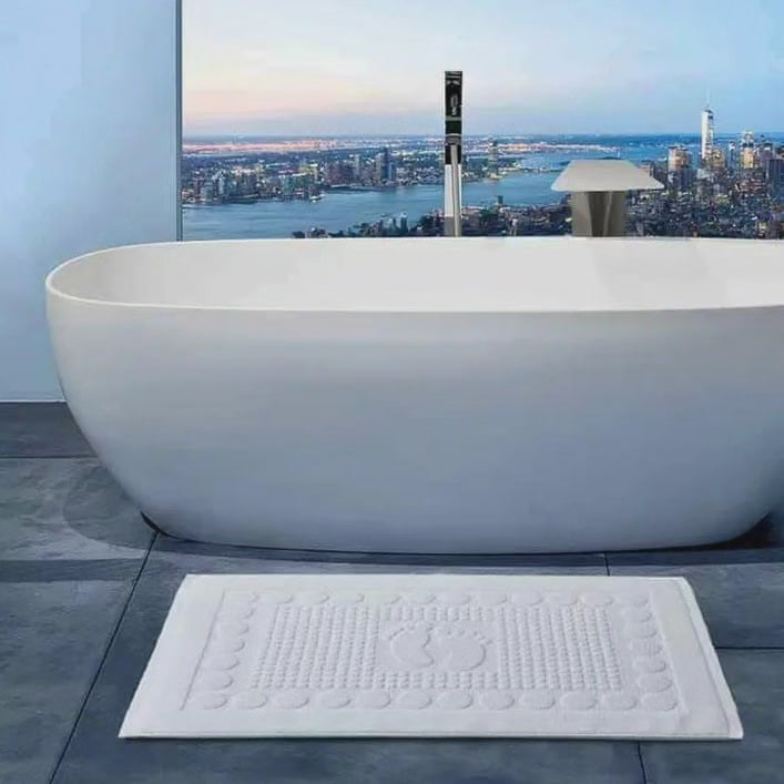 Tapis de bain en coton