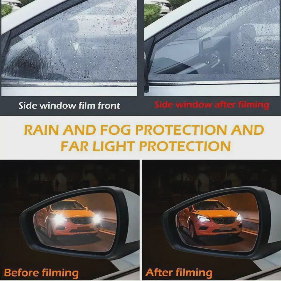 4pcs Film Protecteur de Fenêtre Anti Pluie pour Voiture