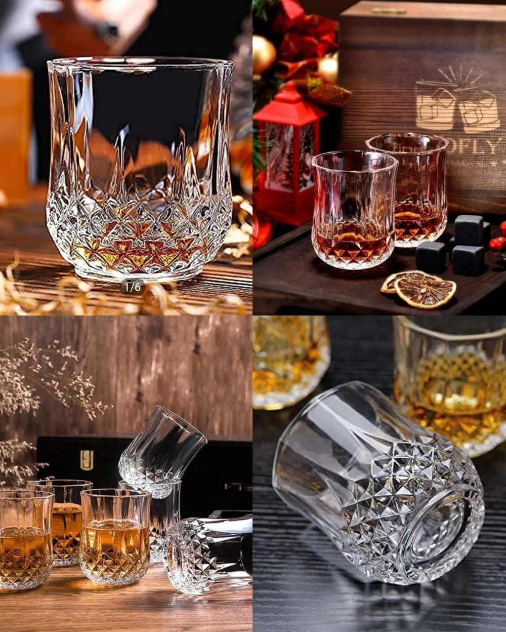 6pcs Verres à eau