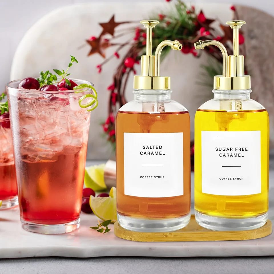 Distributeur de miel de sirop 2Pc