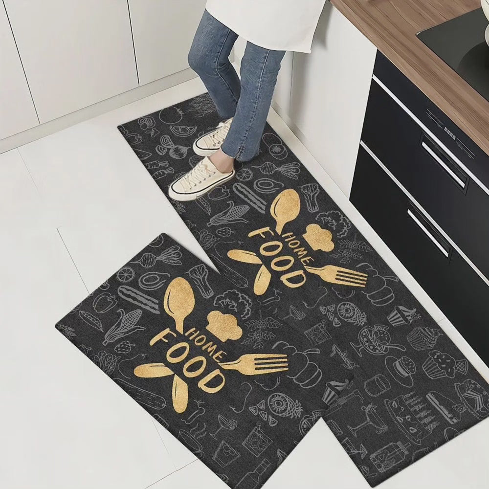 Tapis de cuisine 2 pièces