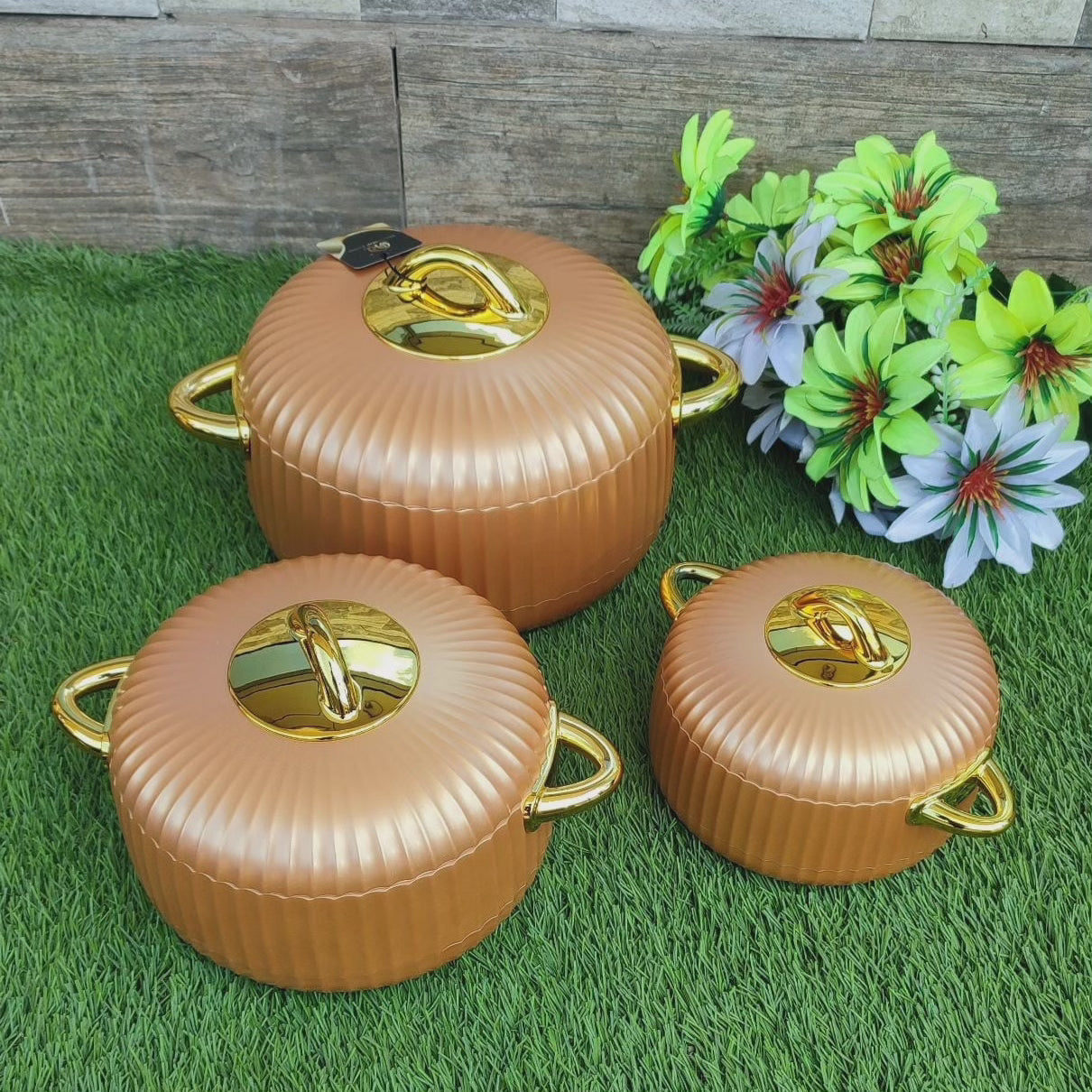 3pc Pots chauds isolés