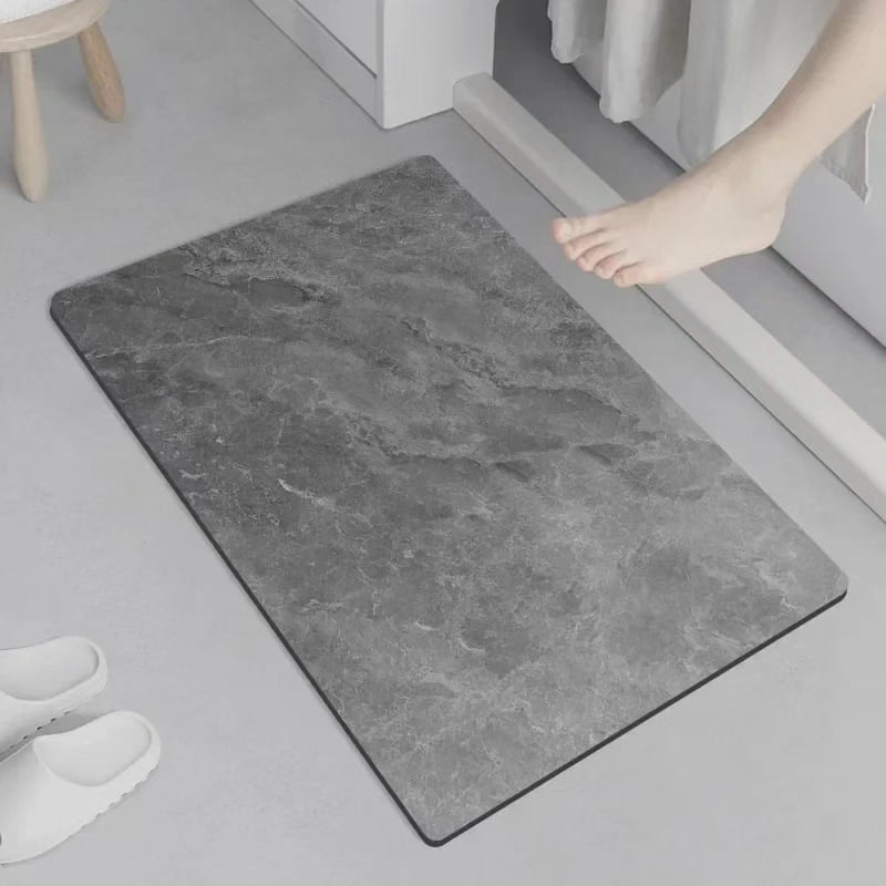 Tapis de bain antidérapant effet marbre