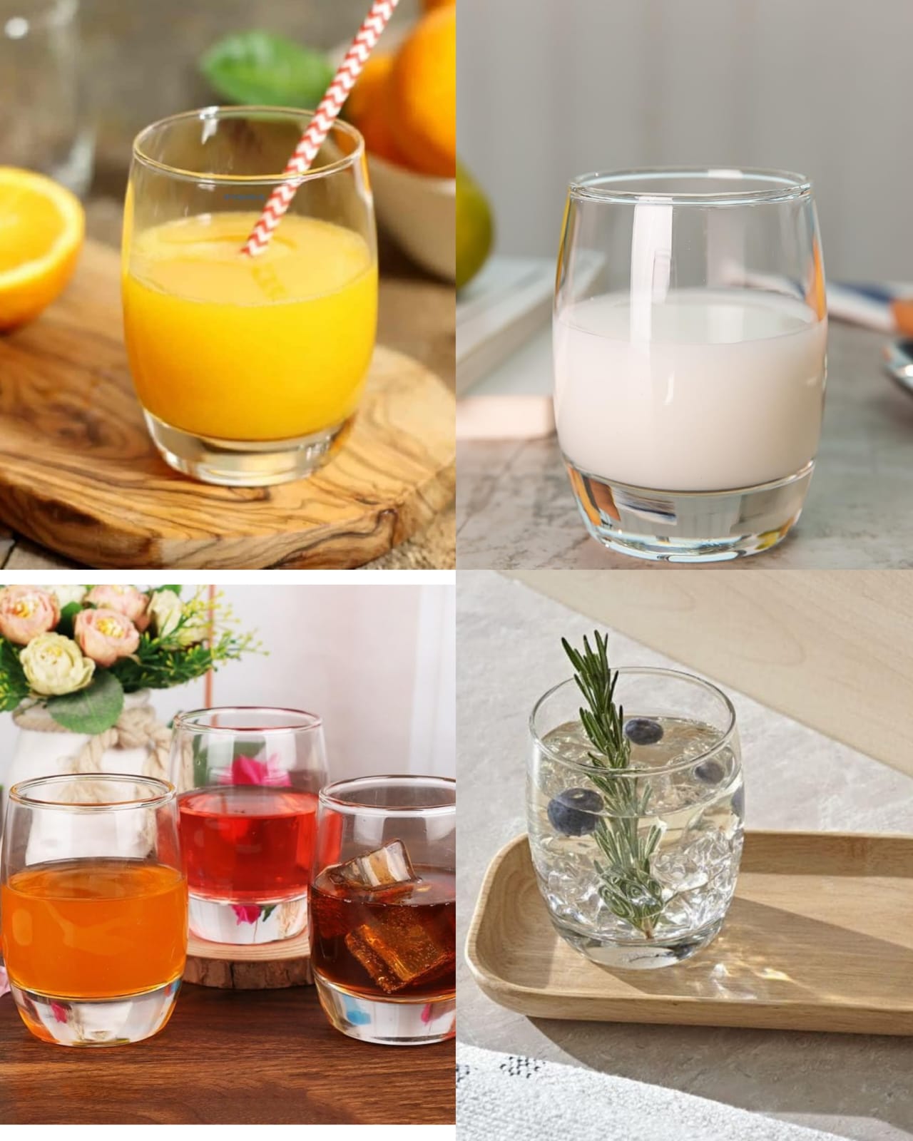 6pcs Verres à eau