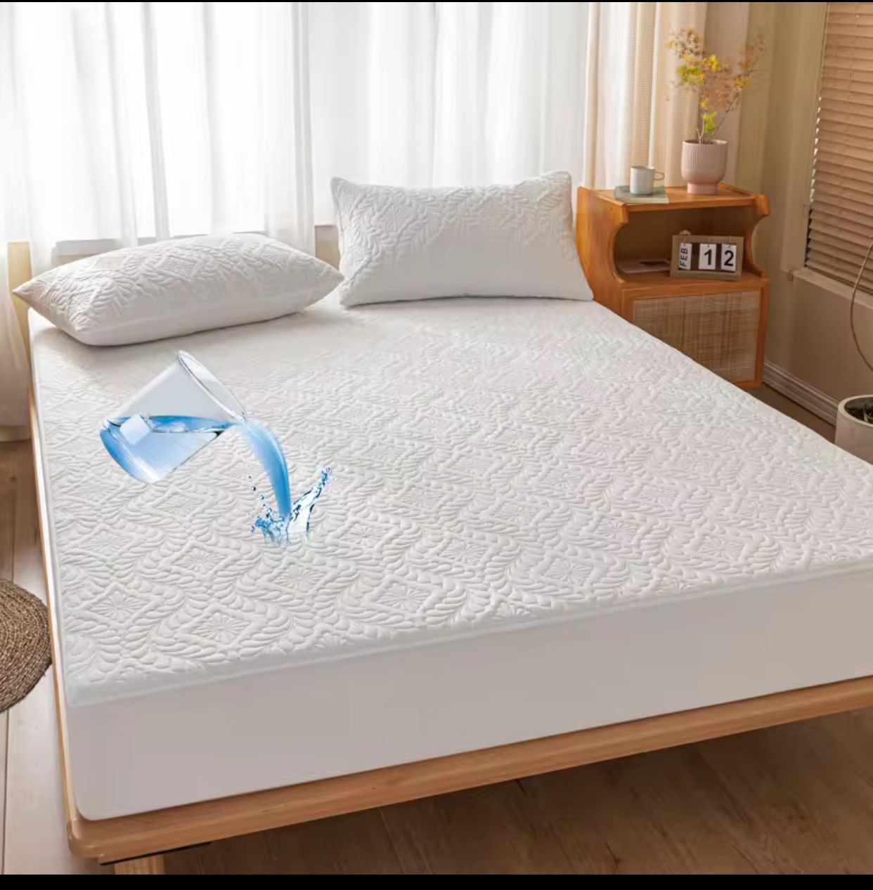 7*8 Protecteur de matelas NoirNov