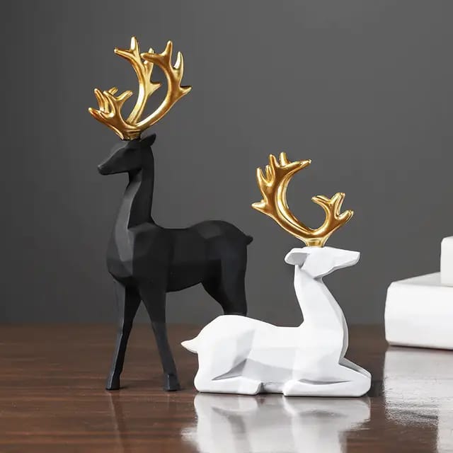 Deux décor de cerfs