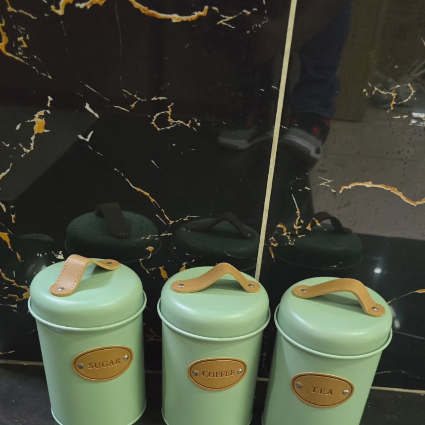 Ensemble de 3 pièces de canisters en alliage