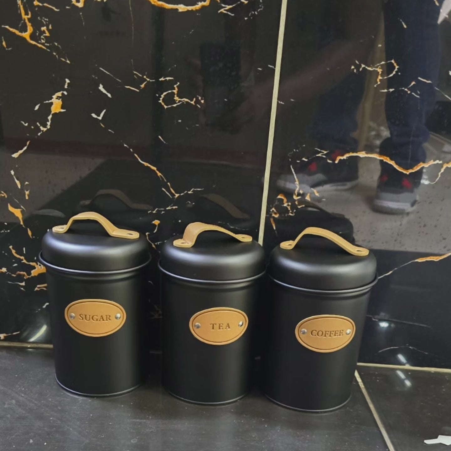 Ensemble de 3 pièces de canisters en alliage