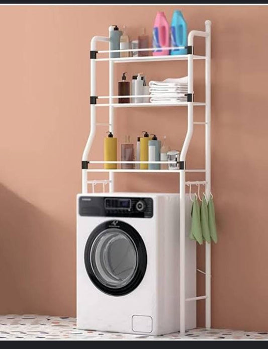 Au-dessus du rack à machines et au-dessus du rack à toilettes