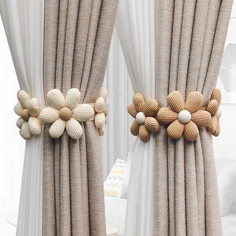 1pc Attache rideau en fleur