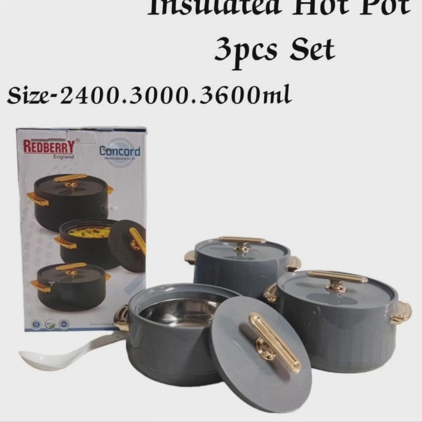 4Pc Pots chauds isolés Concord
