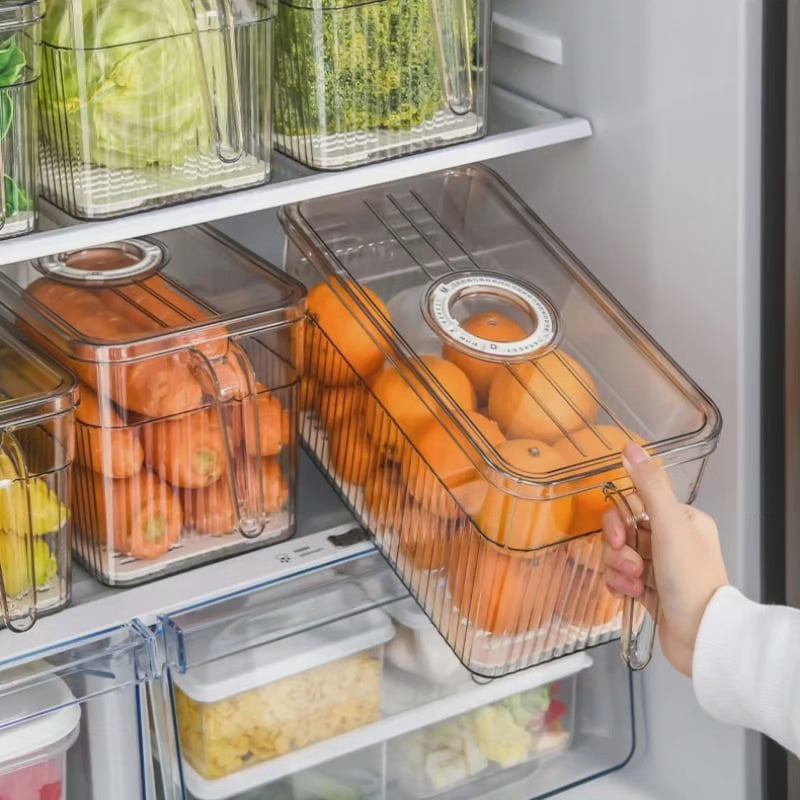 3Ltrs Contenants de rangement transparents pour réfrigérateur