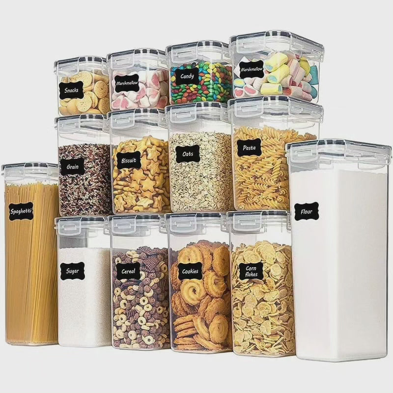 14 pièces récipients en plastique hermétiques sans BPA