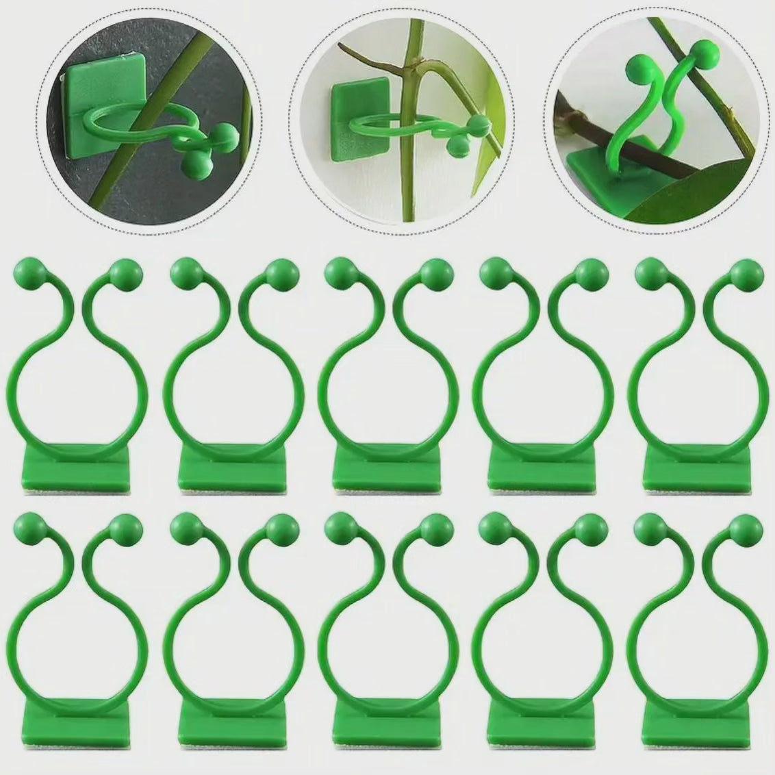 10pcs Clips Muraux de Plante Invisibles