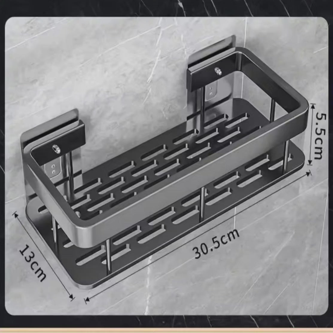 2Pc Organisateur de salle de bain étagères