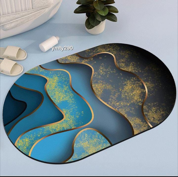 Tapis de bain / Tapis de porte avec dessous en caoutchouc