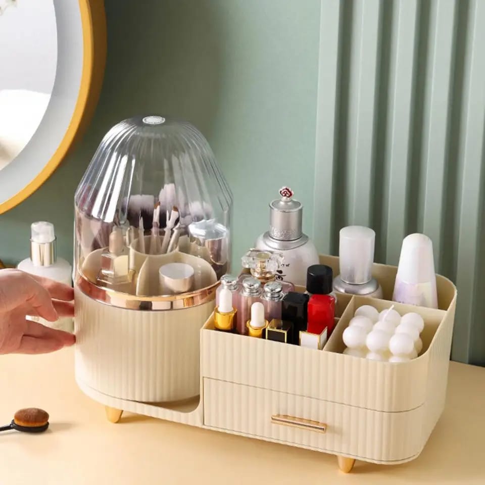 Organisateur de rangement cosmétique rotatif à 360°