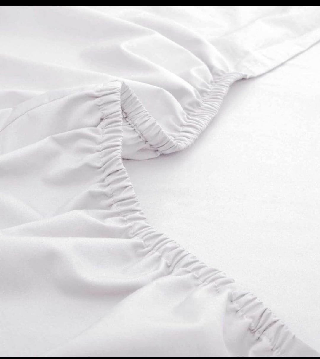 7*8 Draps en coton blanc unis