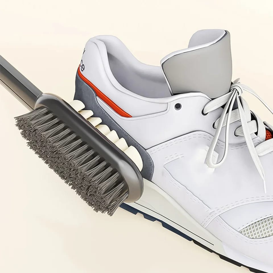 Brosse de nettoyage pour chaussures et bottes à 2 côtés