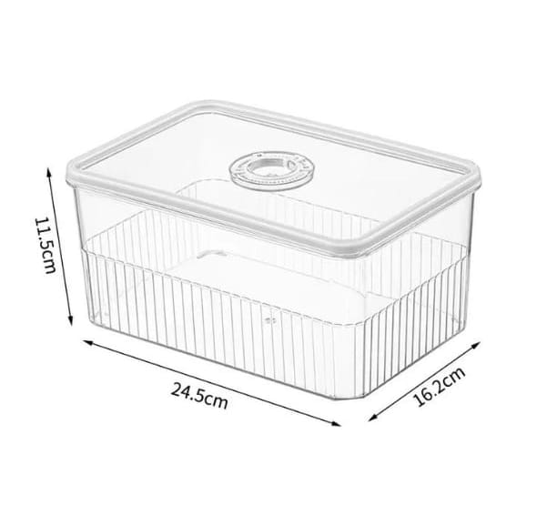 Conteneurs de stockage clairs en acrylique pour réfrigérateur