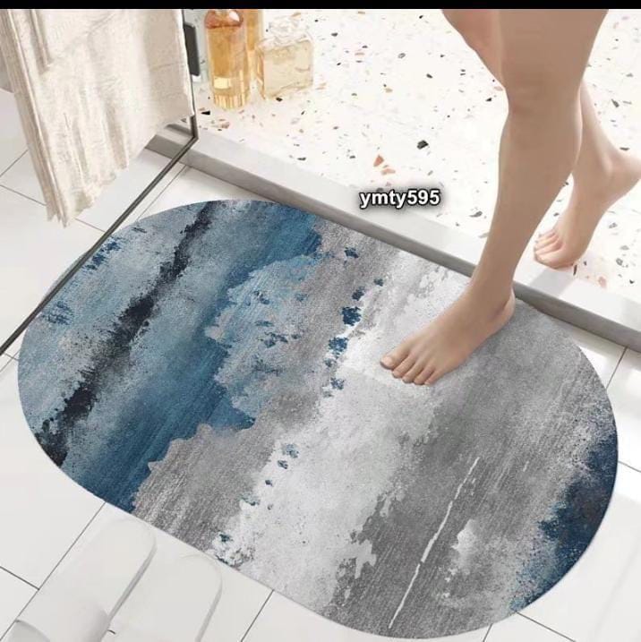 Tapis de bain / Tapis de porte avec dessous en caoutchouc