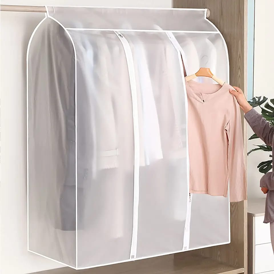 Protecteur de vêtement à fermeture éclair 3 dimensions antipoussière