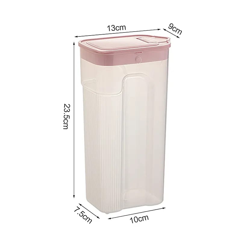 Bocal transparent scellé de cuisine