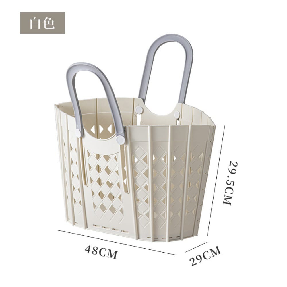 Panier à linge sale pliable portatif en plastique