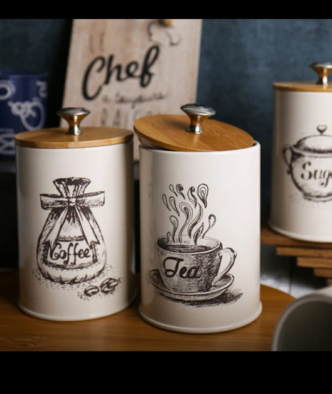 3Pc Alliage Cannisters