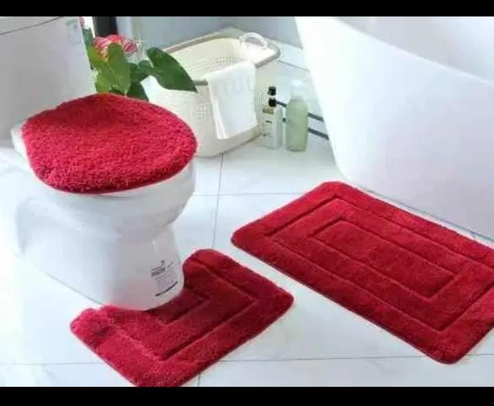 Set de toilette en velours 3 pièces