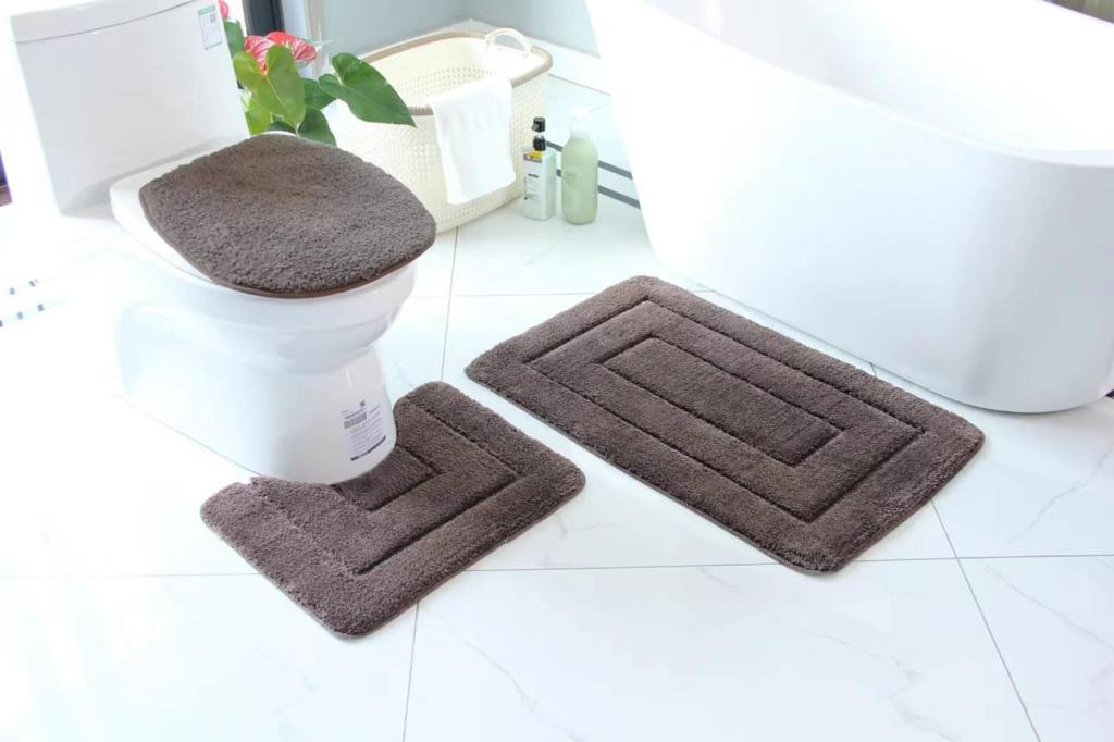 Set de toilette en velours 3 pièces