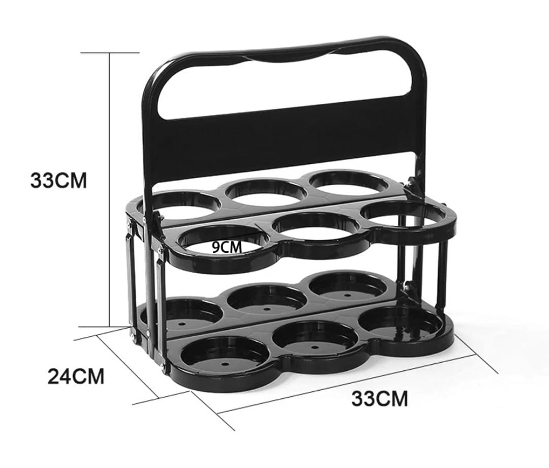 Organisateur de bouteille à 6 compartiments