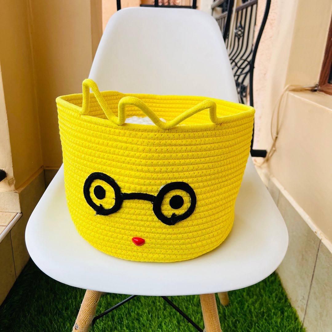 Panier en corde de coton pour enfants
