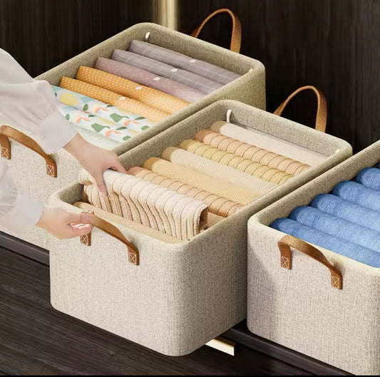 Organisateur de vêtements/placard en tissu dur pliable