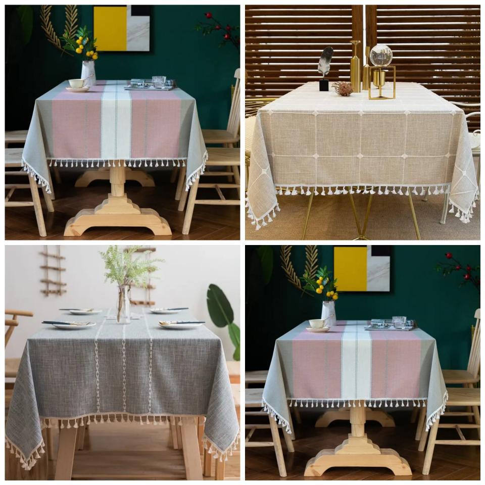 Large nappe en lin