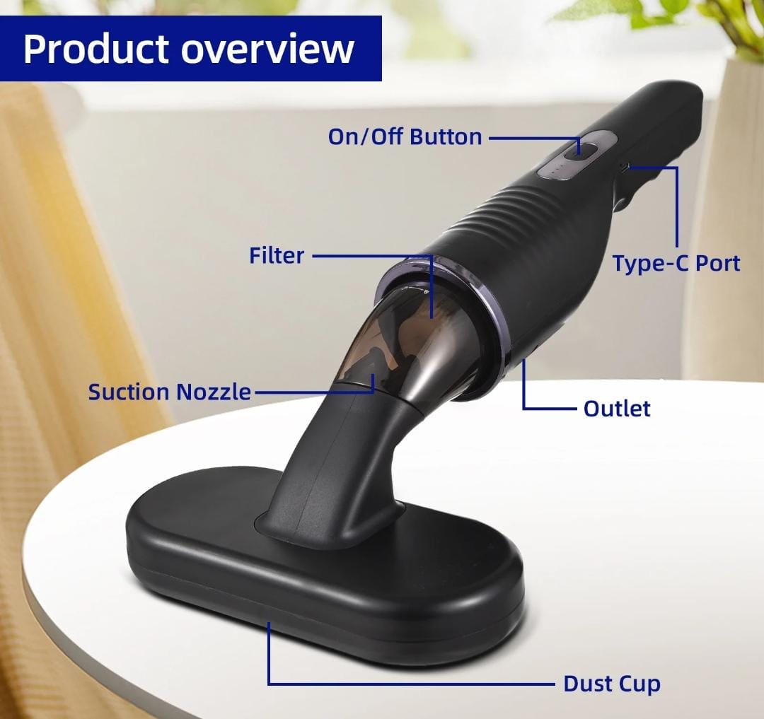 Aspirateur de voiture pour maison, éliminateur de mites et de poussière, éliminateur de poils d'animaux.