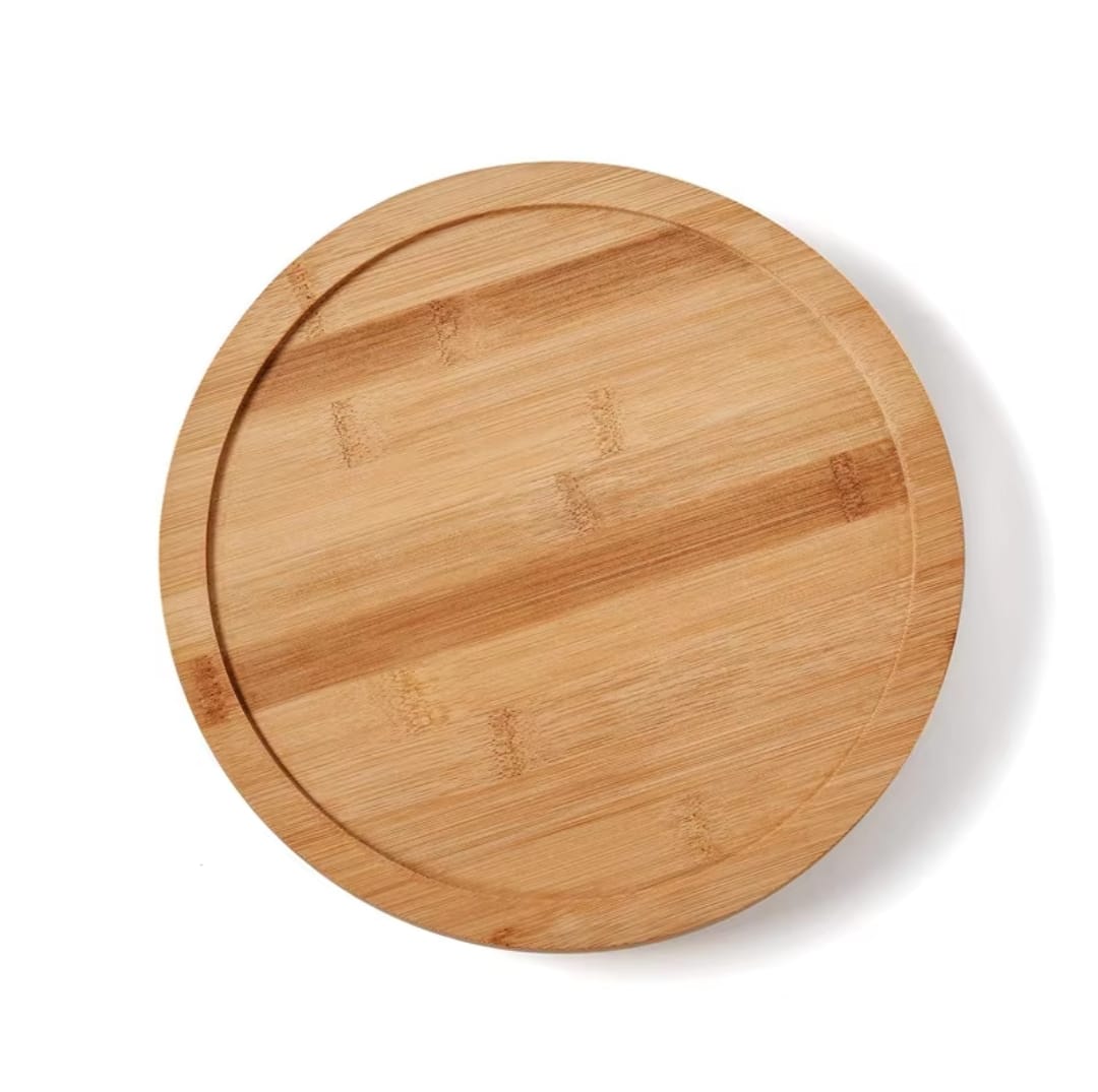 Rack à épices rotatif en bambou à une couche / Lazy Susan
