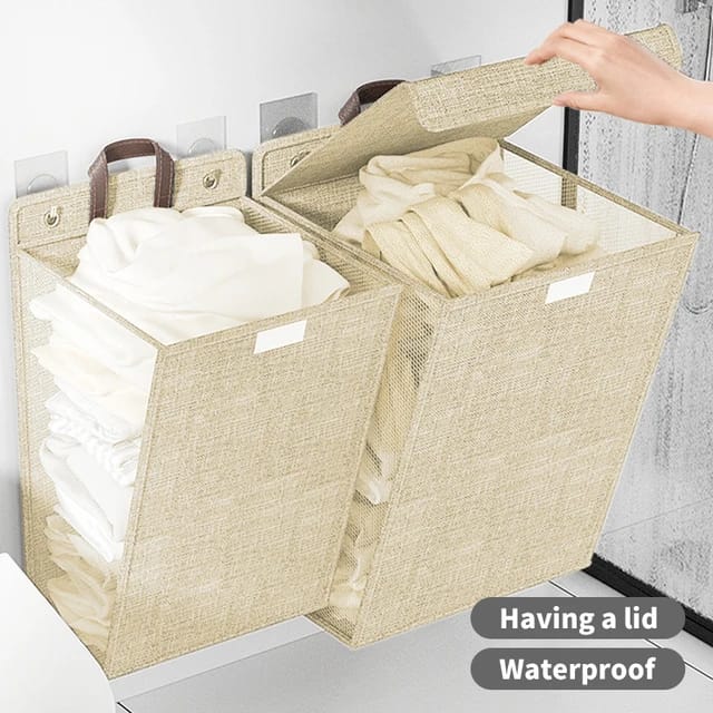 Panier à linge pliable mural