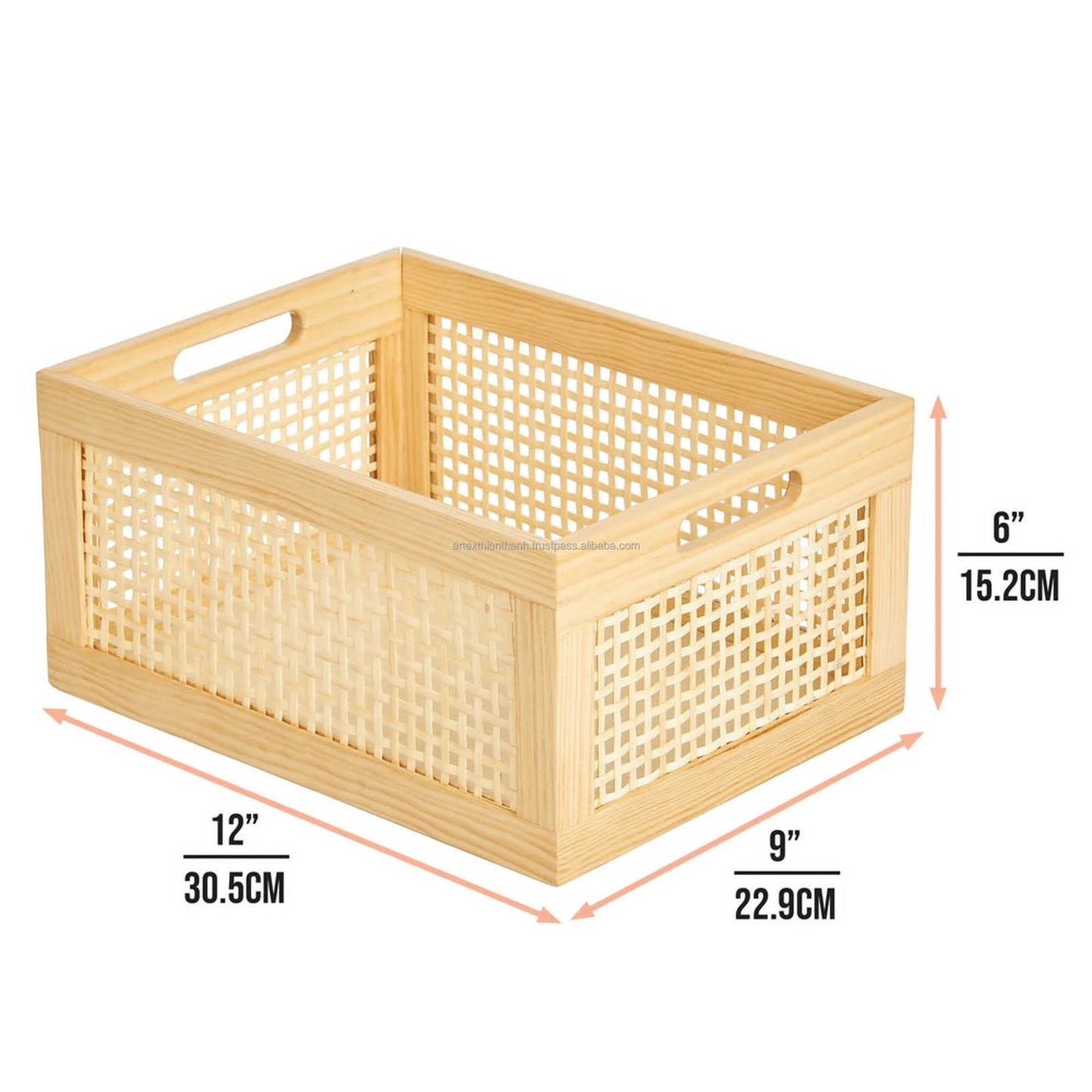 Boîte d'organisateur de garde-manger en bois