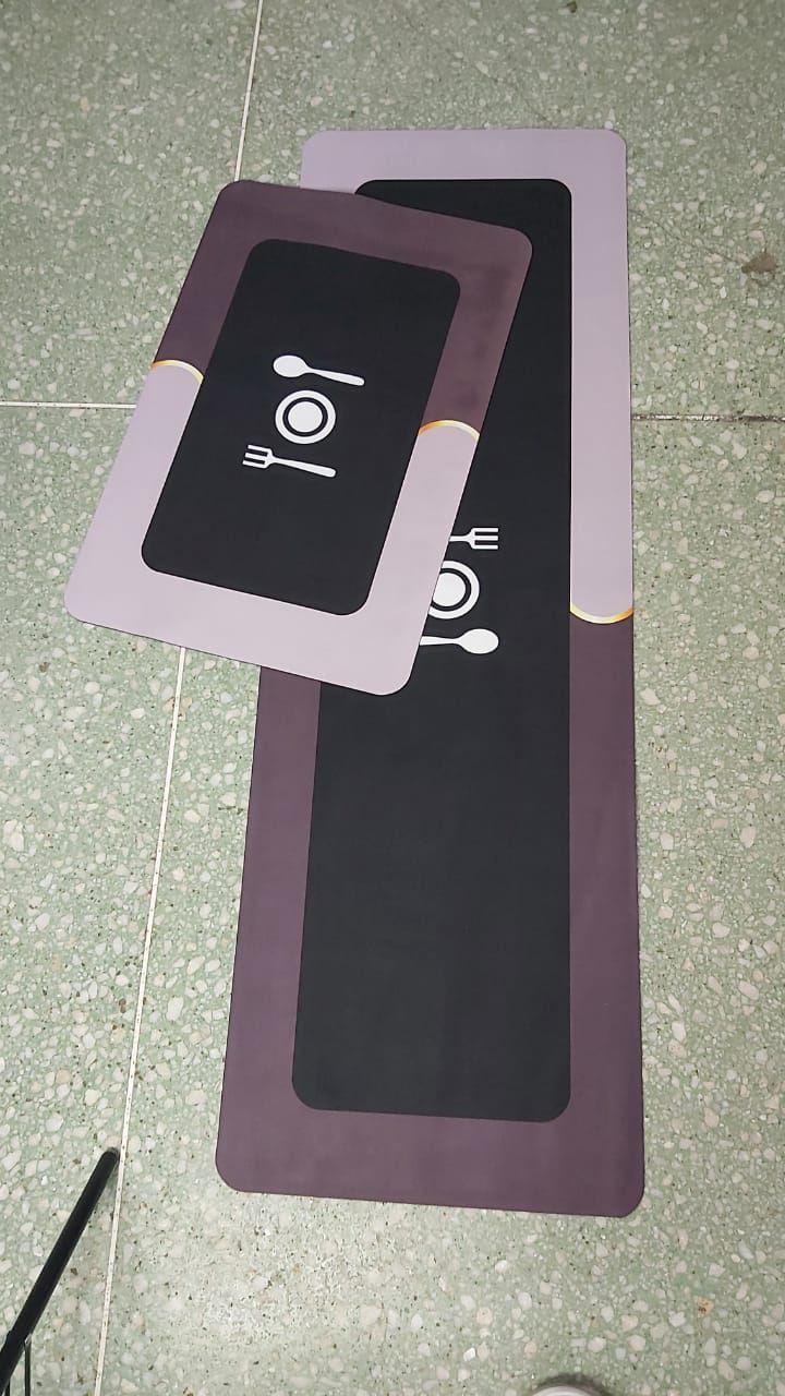 Tapis antidérapants en caoutchouc pour cuisine